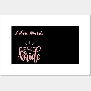 Future Mariée Bride bride to be , Engagement Party Gift For Women Posters and Art